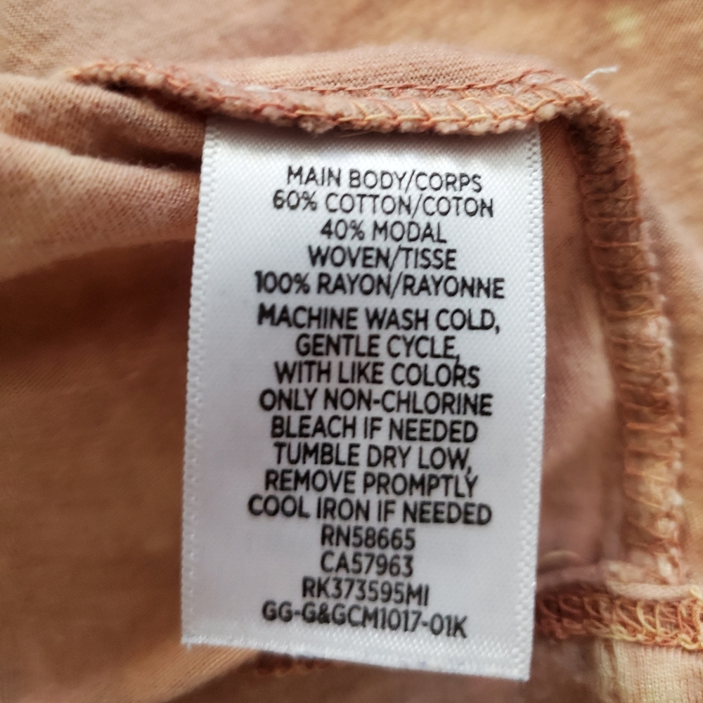 Vintage-style Burnt Orange V-neck - Picture 4 of 4